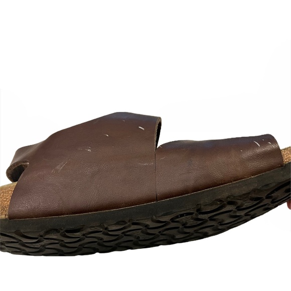 Birki’s Birkenstock Milano Birko-Flor Brown Black Two Tone Slingback 5 N 36 - Picture 8 of 9